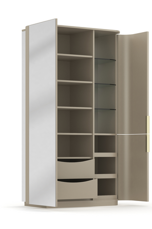 Silver Gloss Cabinet | Caracole Oblique | Oroa.com
