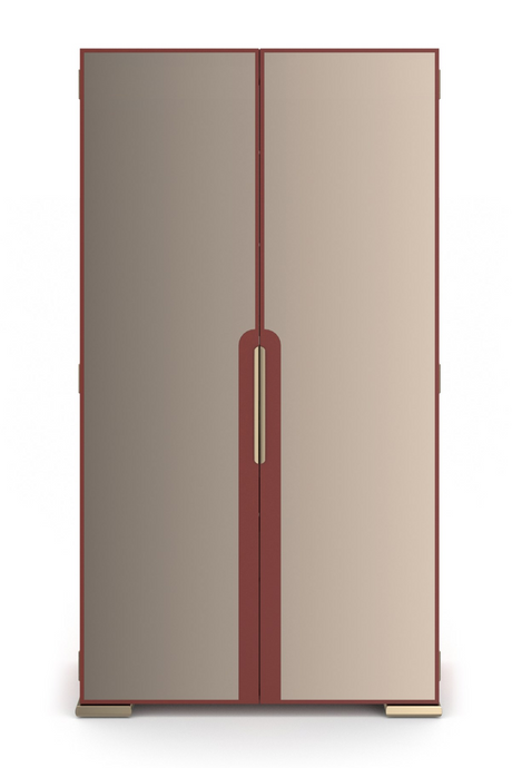 Bronze Mirror 2-Door Cabinet | Caracole Allure | Oroa.com