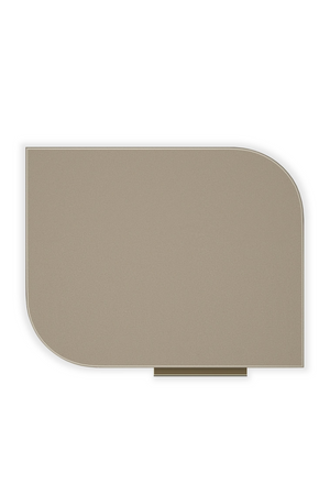 Silver Gloss 2-Drawer Nightstand | Caracole Oblique | Oroa.com