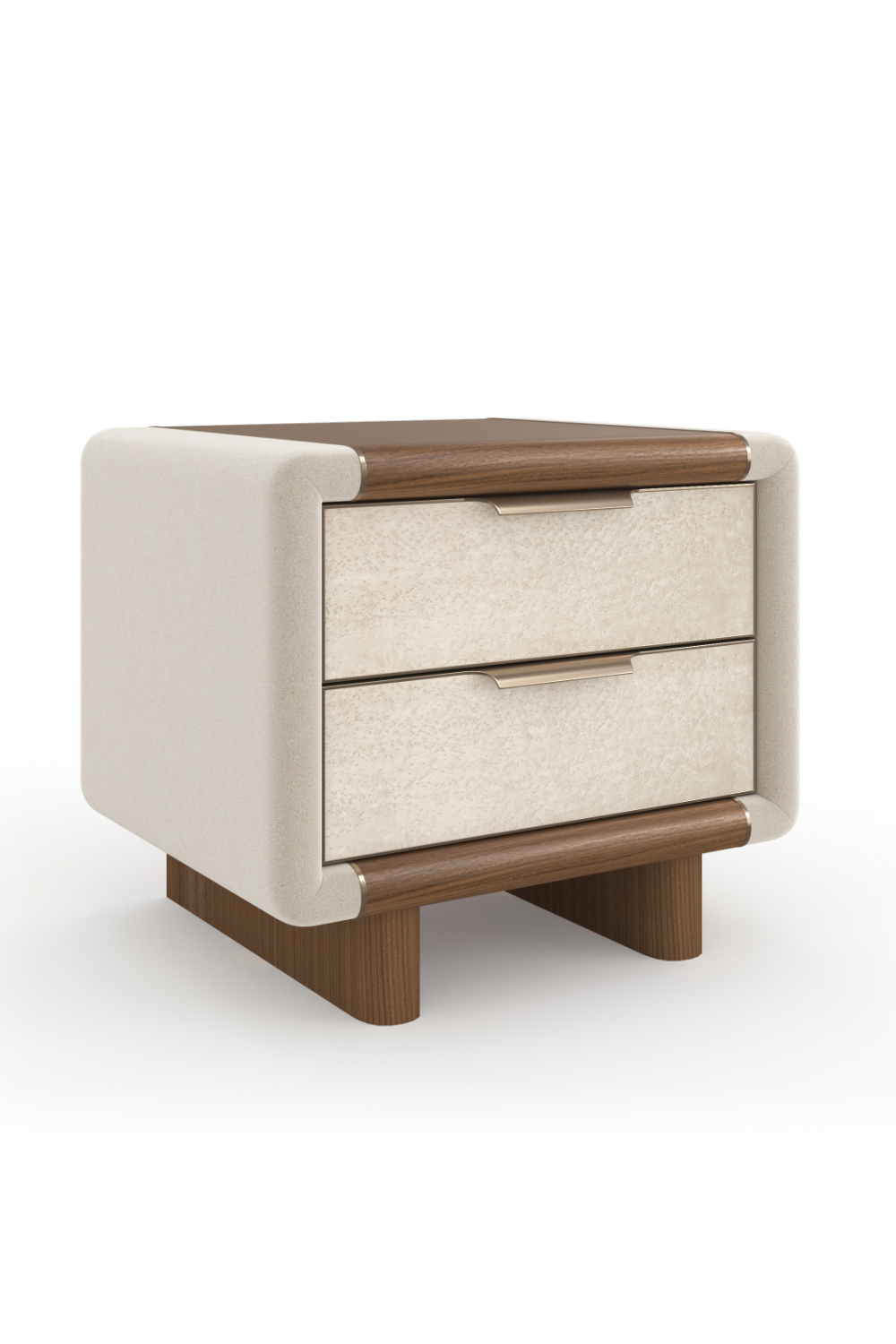 Suede Panel Nightstand | Caracole Botero | Oroa.com