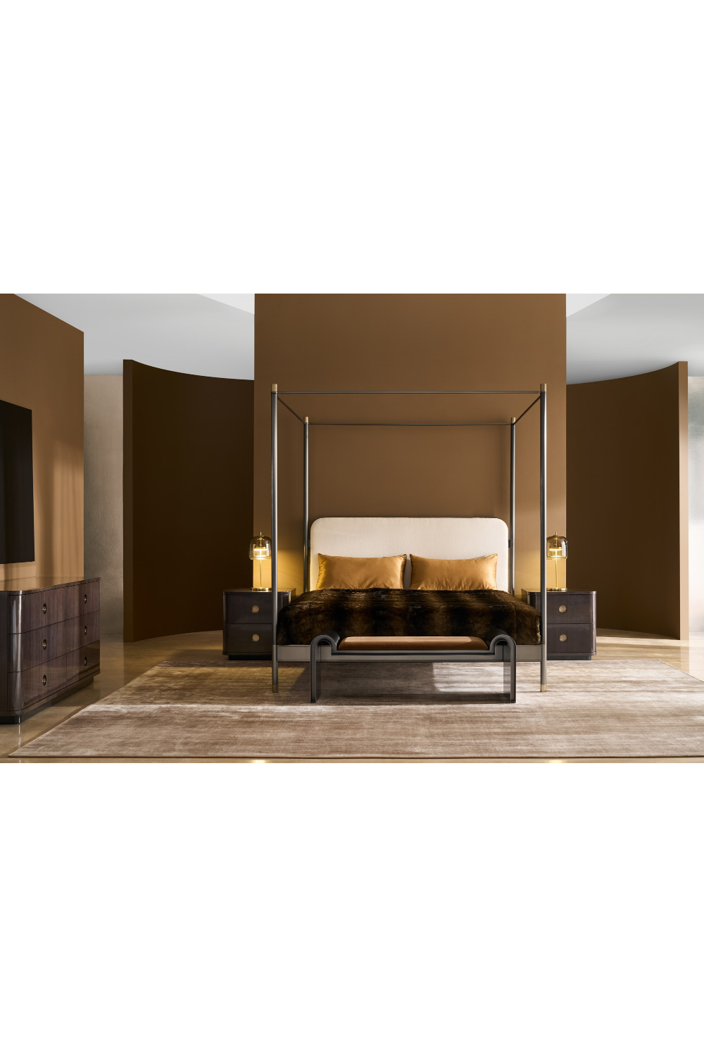   Meta Framed Upholstered Bench | Oroa.com