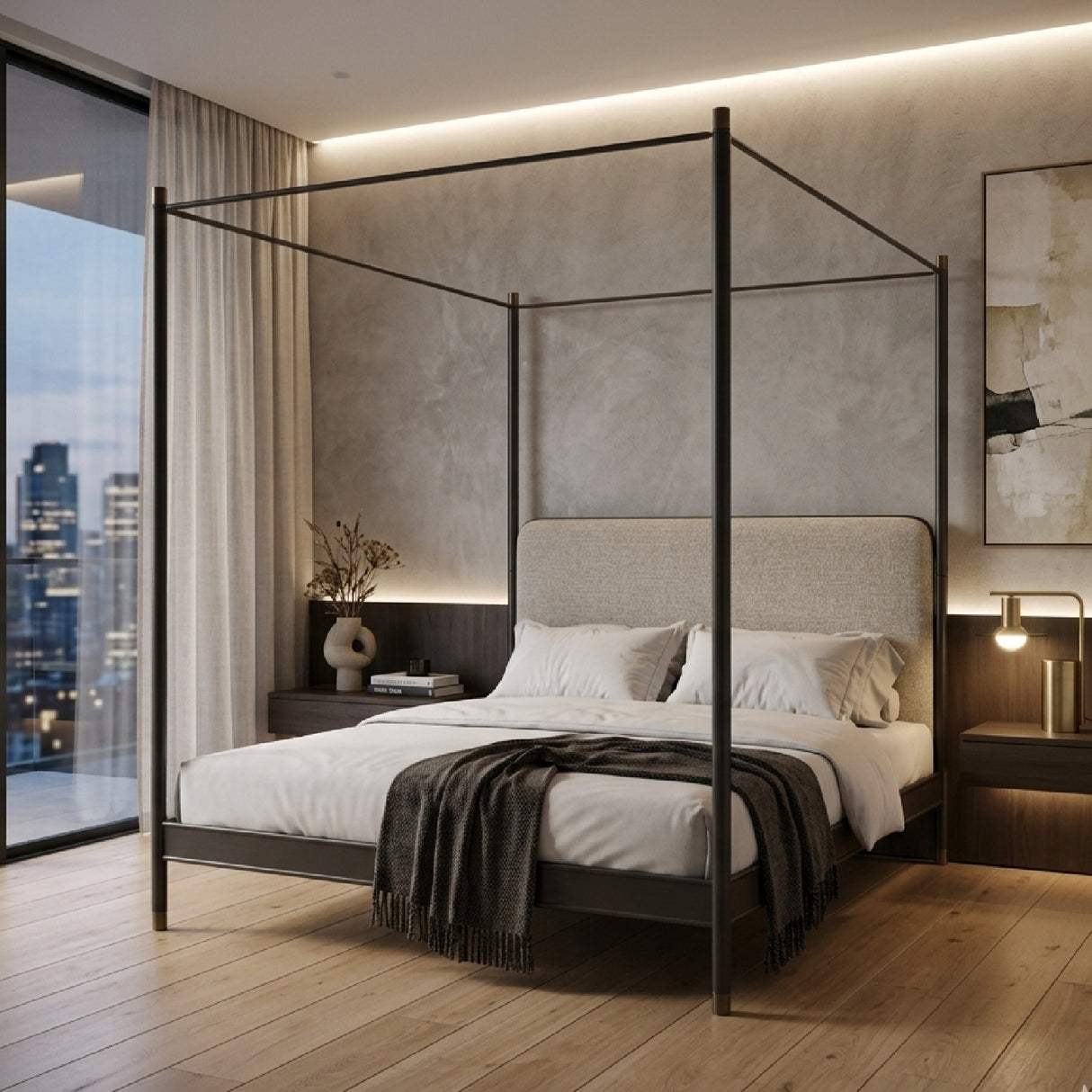   Bronze Canopy Bed | Oroa.com