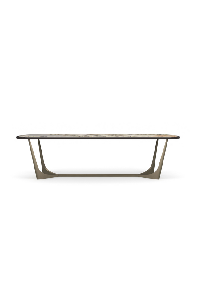 Glossy Stone Dining Table | Caracole Vena | Oroa.com