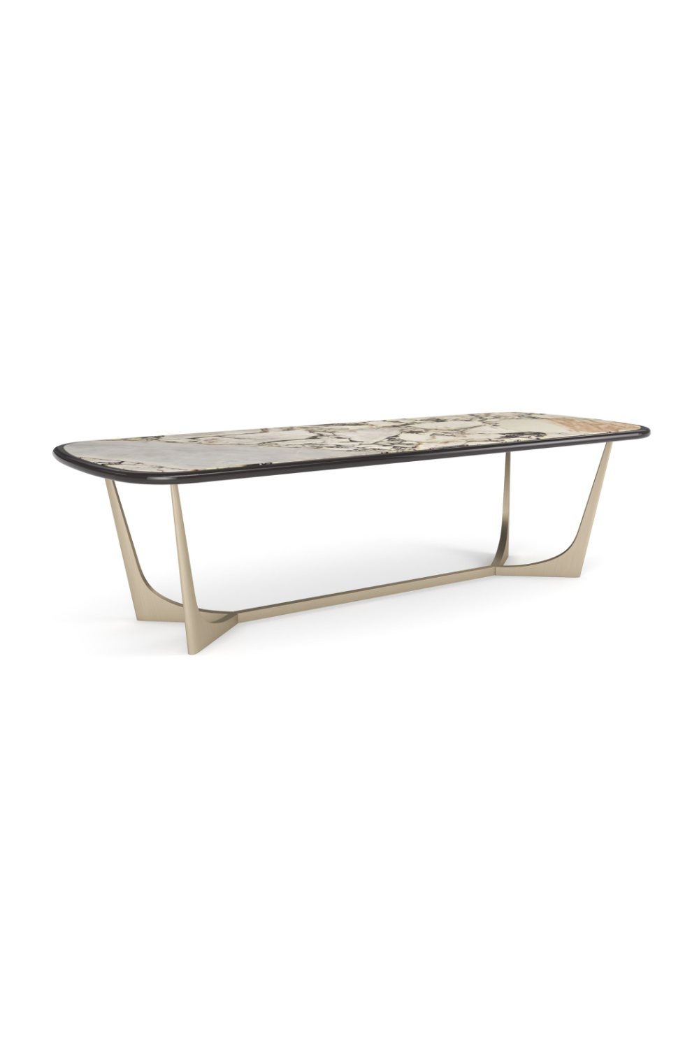 Glossy Stone Dining Table | Caracole Vena | Oroa.com