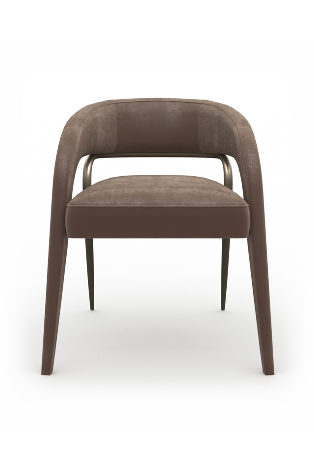 Open-Back Velvet Dining Chair | Caracole Gazelle | Oroa.com