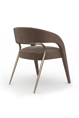 Open-Back Velvet Dining Chair | Caracole Gazelle | Oroa.com