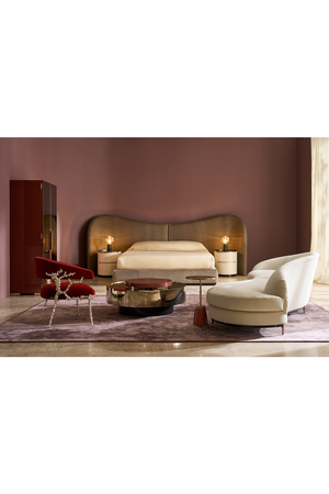 Round Bronze Mirror Coffee Table | Caracole Radius | Oroa.com