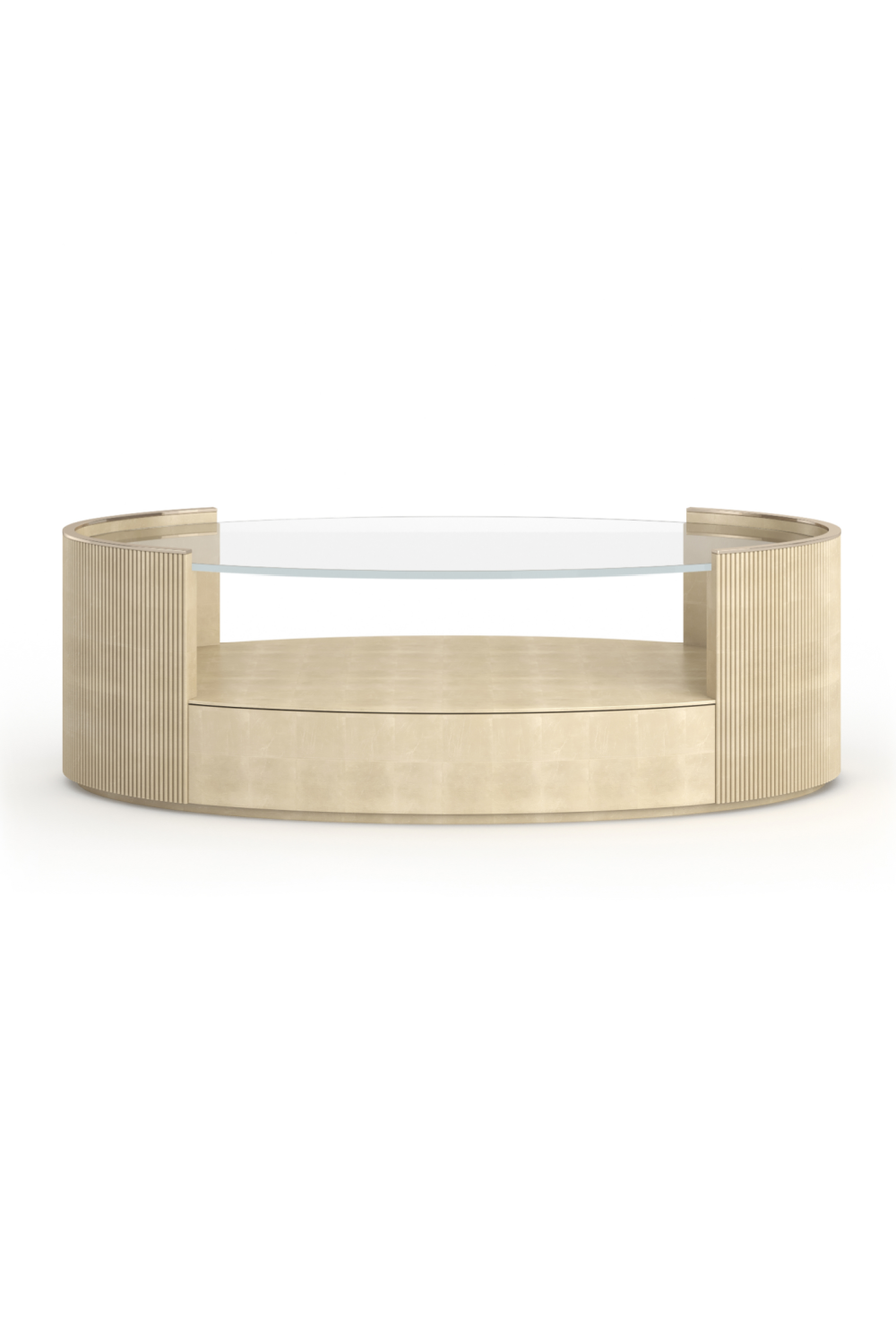 Glass Top Oval Coffee Table | Caracole Love | Oroa.com