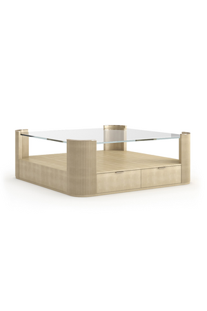 Glass Top Square Coffee Table | Caracole Love | Oroa.com