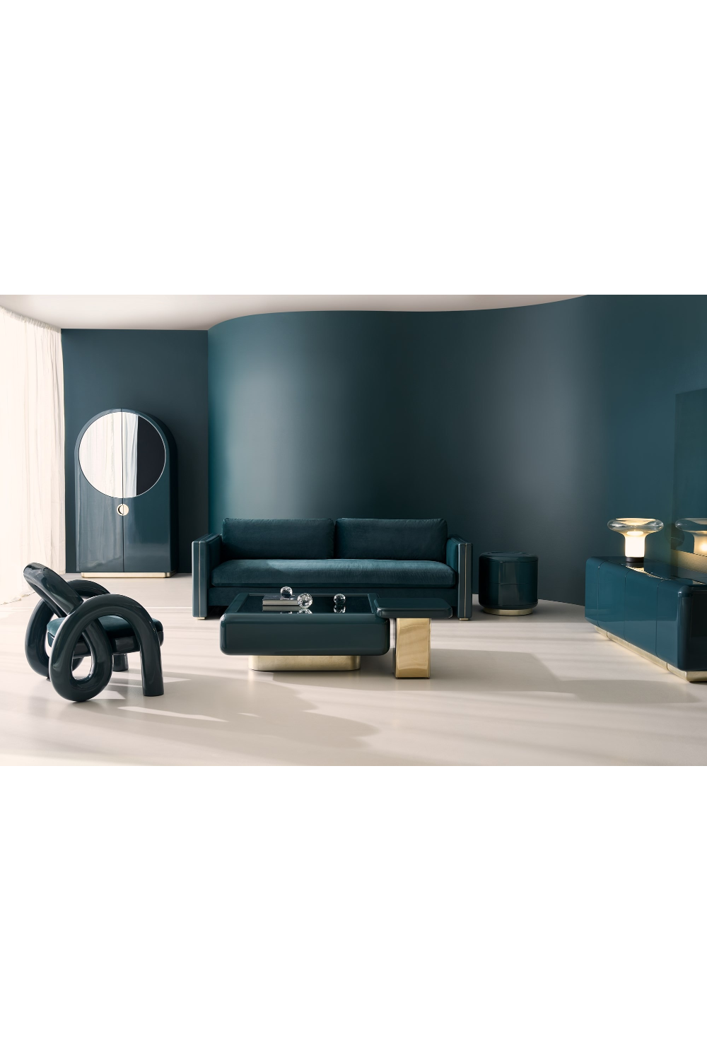 Green Square Coffee Table | Caracole Gelee