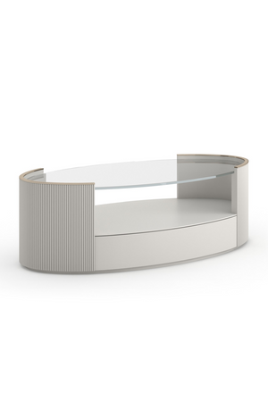 Glass Top Oval Coffee Table | Caracole Love | Oroa.com