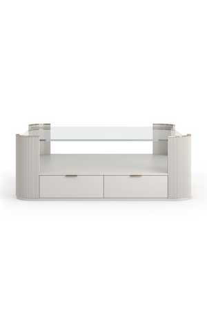 Glass Top Square Coffee Table | Caracole Love | Oroa.com