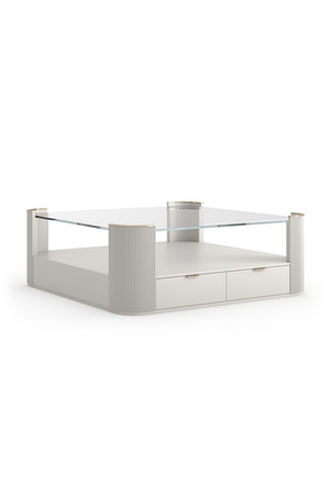 Glass Top Square Coffee Table | Caracole Love | Oroa.com