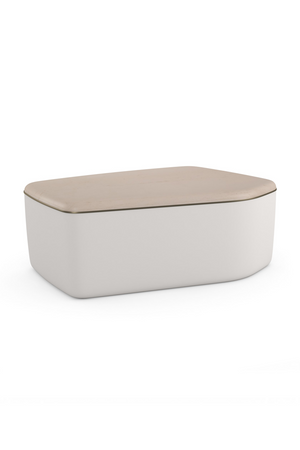 Ivory Bouclé Coffee Table | Caracole Serir | Oroa.com