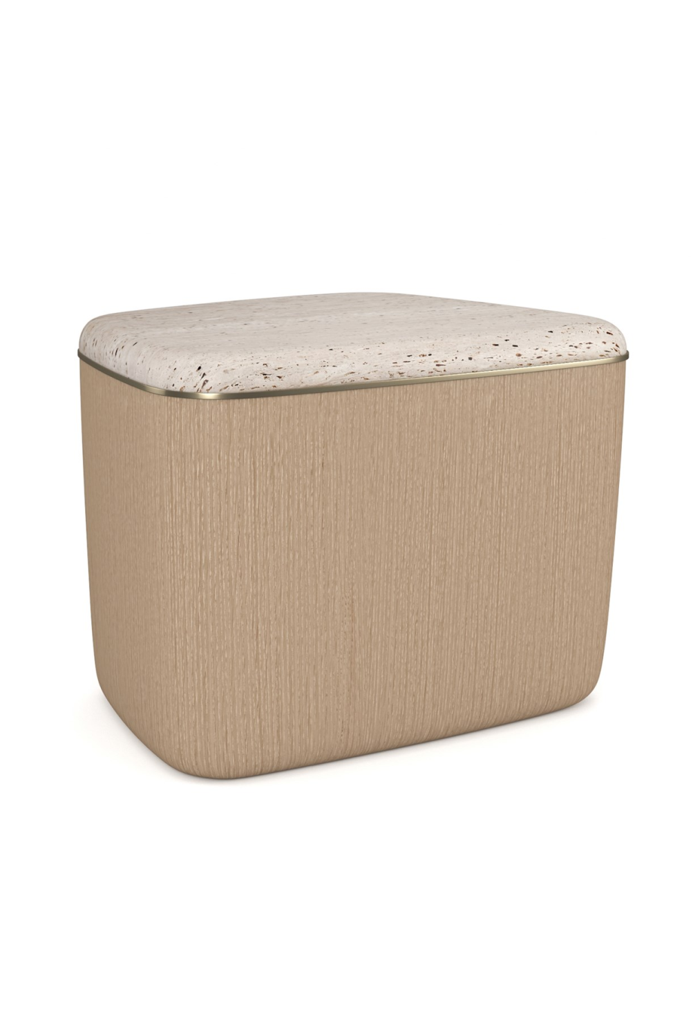 Ivory Bouclé Coffee Table | Caracole Serir | Oroa.com
