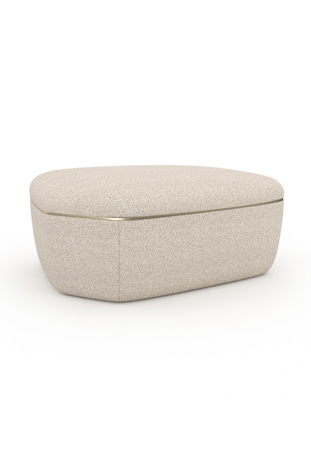 Ivory Bouclé Coffee Table | Caracole Serir | Oroa.com