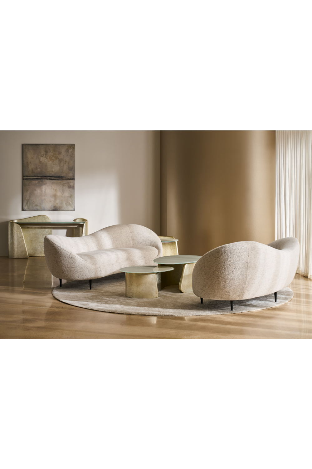 Frosted Glass Side Table | Caracole Bauble | Oroa.com