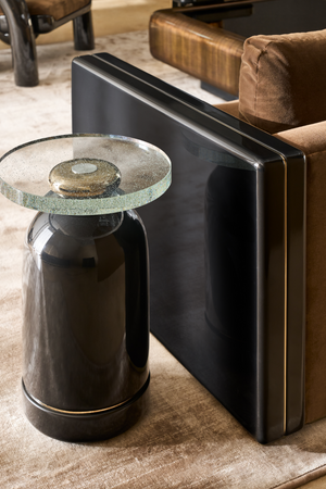 Seeded Glass Accent Table | Caracole Gelee | Oroa.com