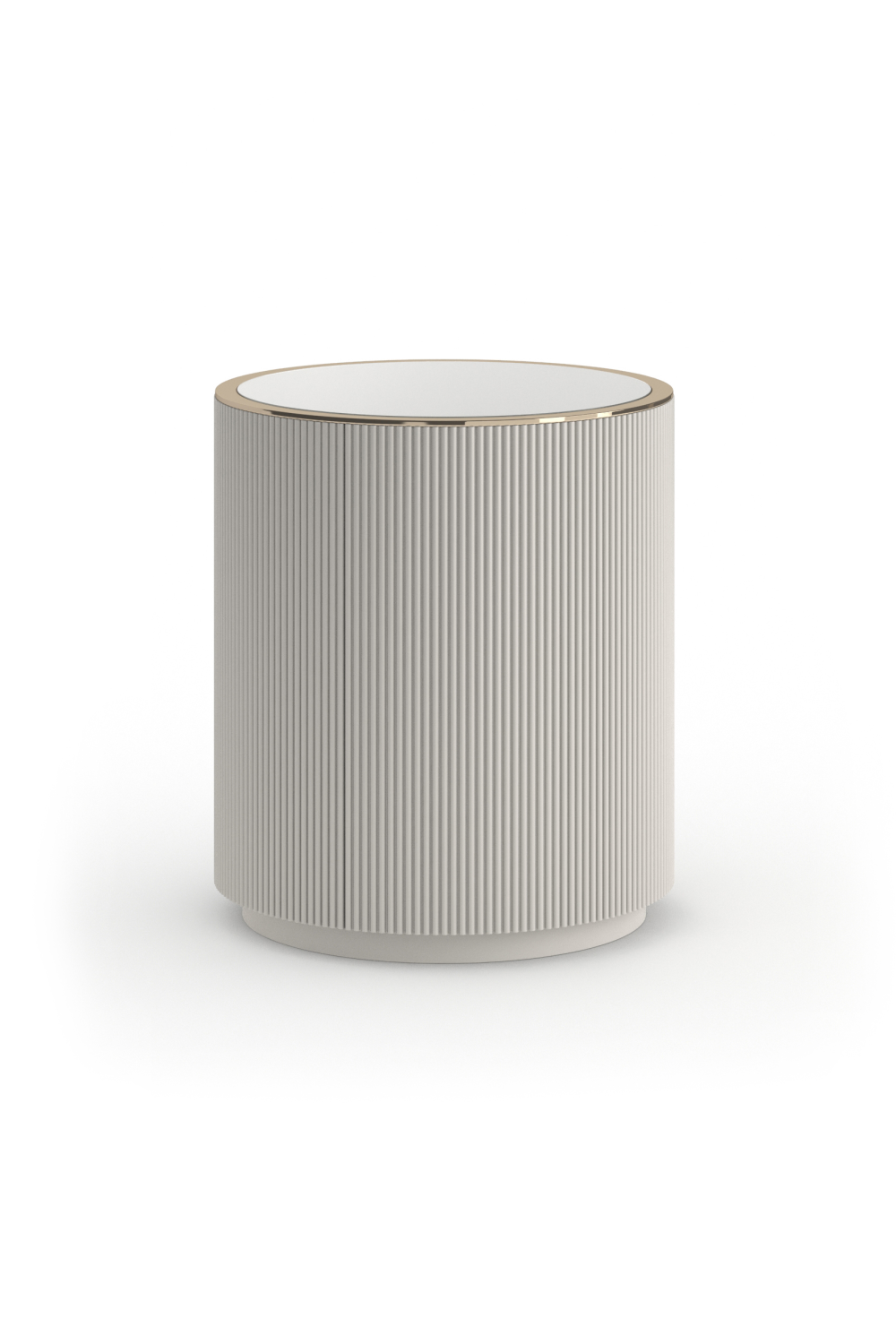 Glass Top Barrel End Table | Caracole Love | Oroa.com