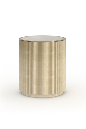 Glass Top Barrel End Table | Caracole Love | Oroa.com