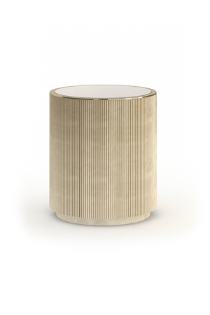 Glass Top Barrel End Table | Caracole Love | Oroa.com