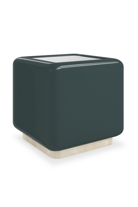 Mirror Top Cube Accent Table | Caracole Gelee | Oroa.com