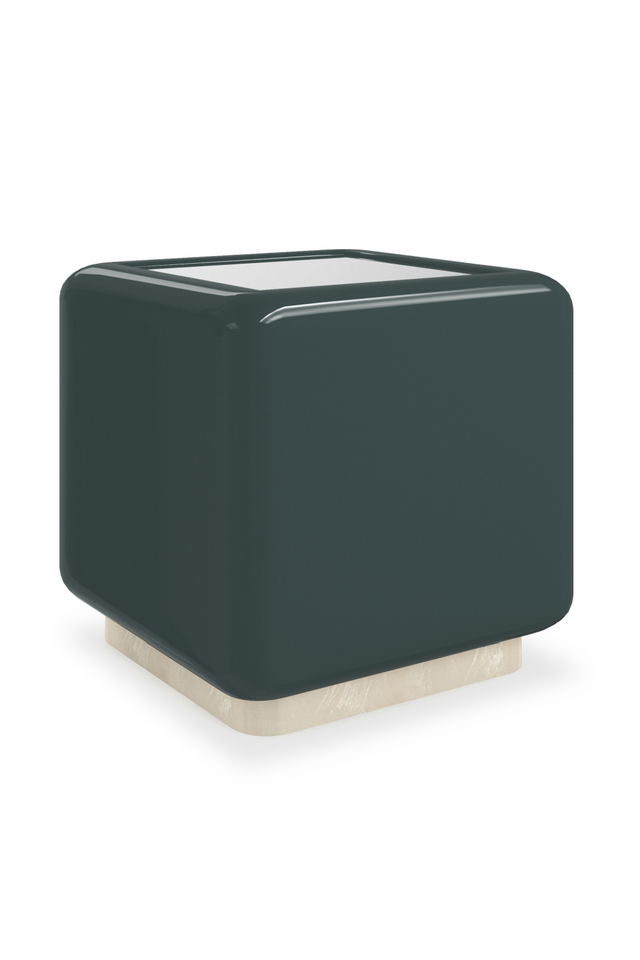 Mirror Top Cube Accent Table | Caracole Gelee | Oroa.com