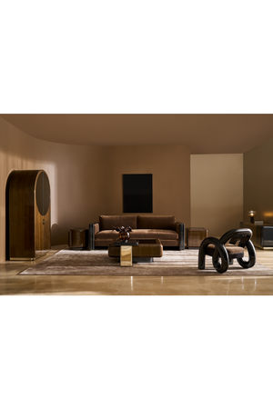 Mirror Top Cube Accent Table | Caracole Gelee | Oroa.com