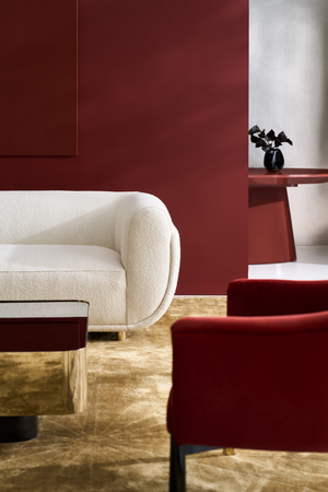 Red Gloss Square Accent Tray | Caracole Periphery | Oroa.com