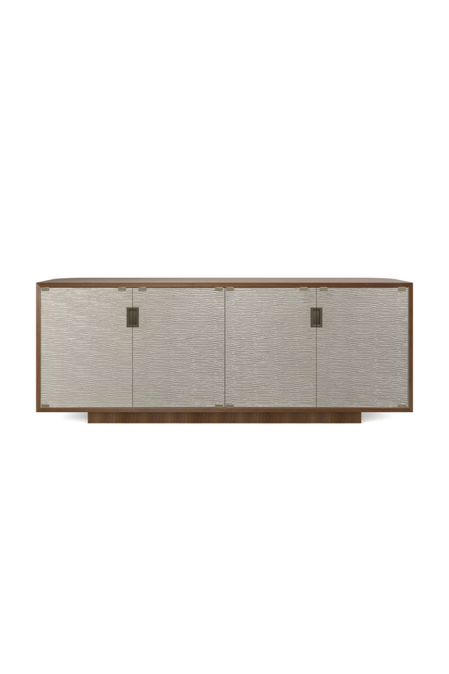 Textured Glass 4-Door Sideboard | Caracole Drift | Oroa.com