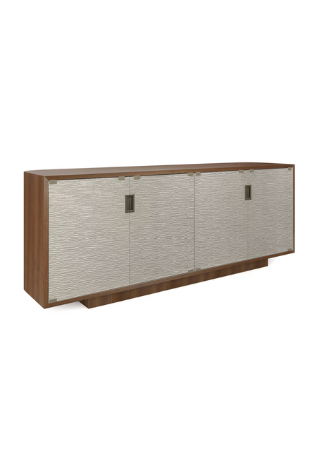 Textured Glass 4-Door Sideboard | Caracole Drift | Oroa.com