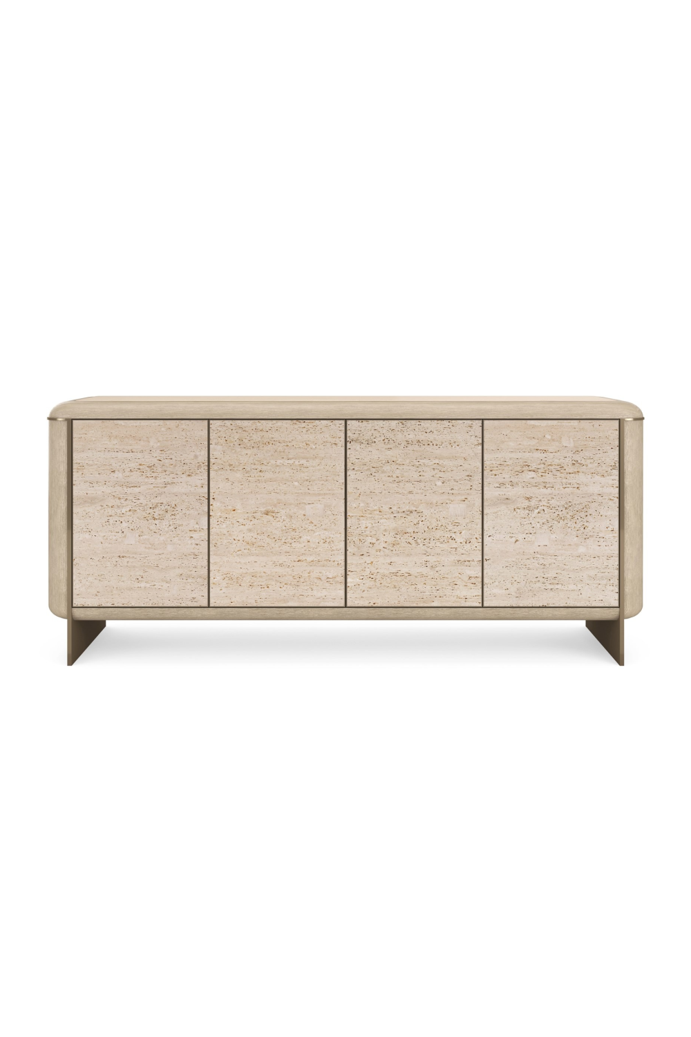 Travertine 4-Door Sideboard | Caracole Mojave | Oroa.com