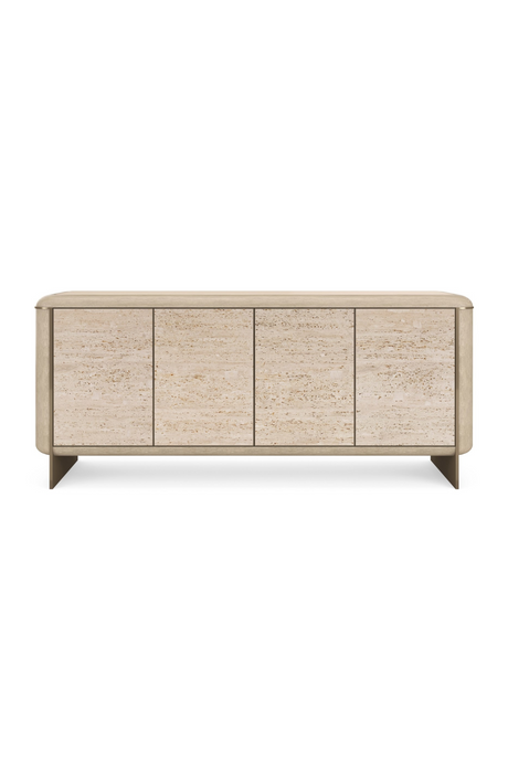 Travertine 4-Door Sideboard | Caracole Mojave | Oroa.com