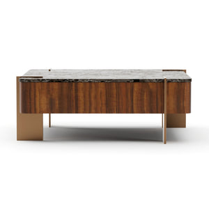   Square Walnut Cocktail Table | Oroa.com