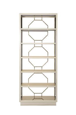 Taupe Metallic Modern Shelf | Caracole Going Up