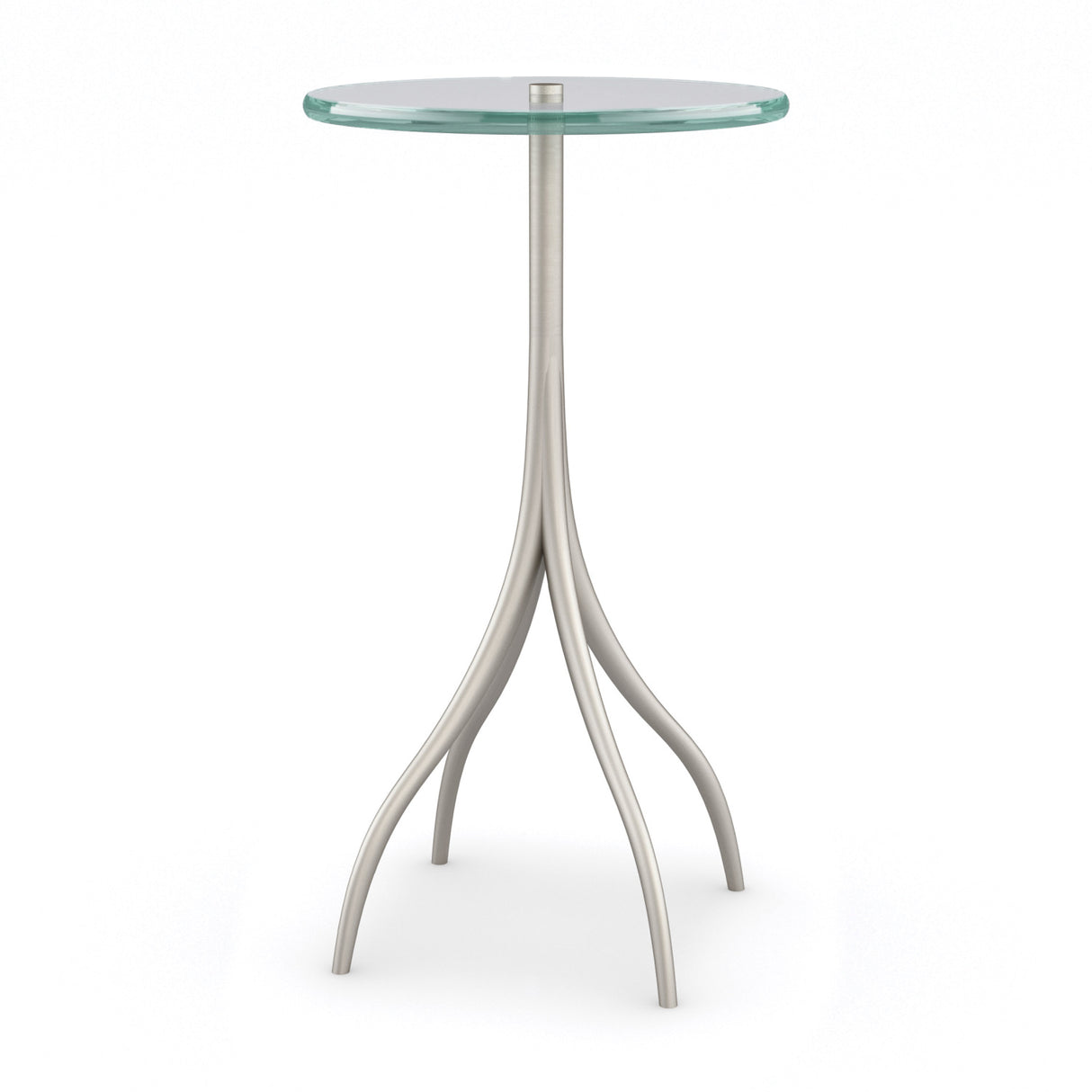   Silver & Glass Accent Table | Oroa.com