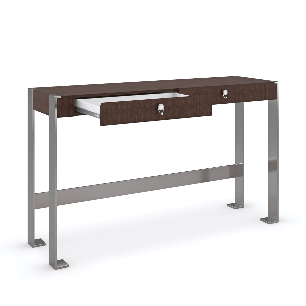  Metal Legged 2-Drawer Desk | Oroa.com