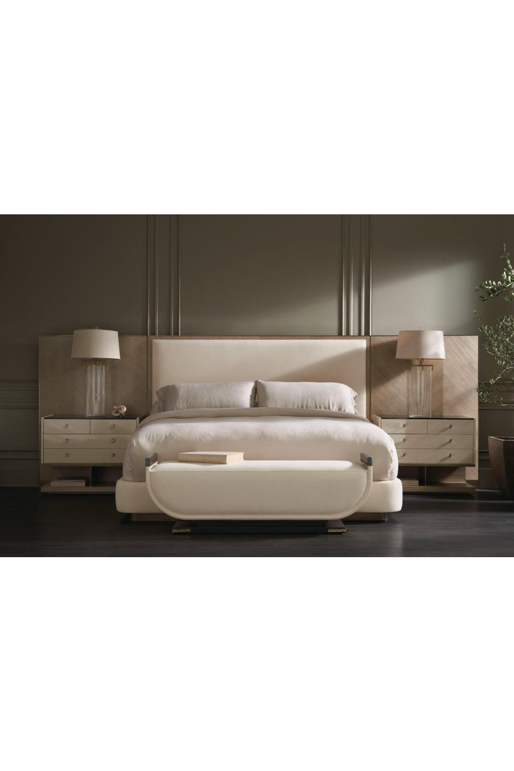 Modern Ivory Nightstand | Caracole Odyssey | Oroa.com