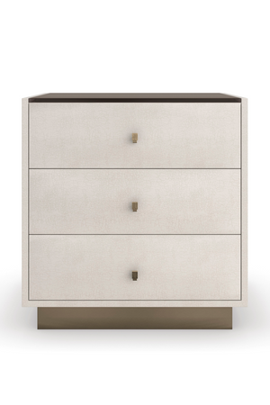 Cream 3-Drawer Nightstand | Caracole Iliad | Oroa.com