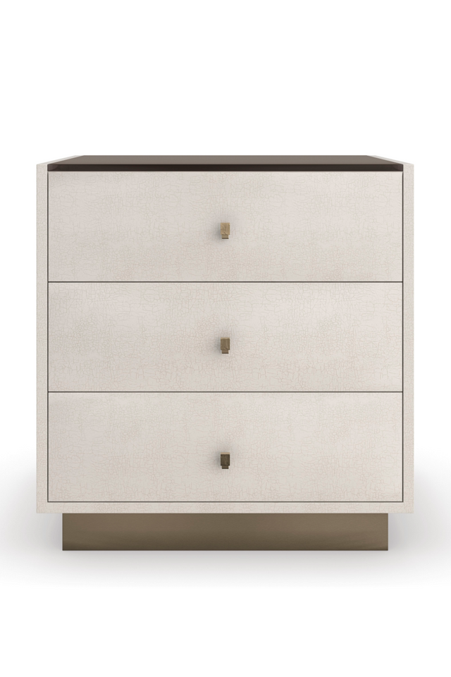 Cream 3-Drawer Nightstand | Caracole Iliad | Oroa.com