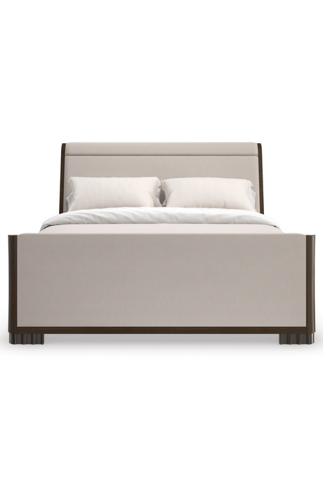 Dark Brown Modern Bed | Caracole Slow Wave | Oroa.com
