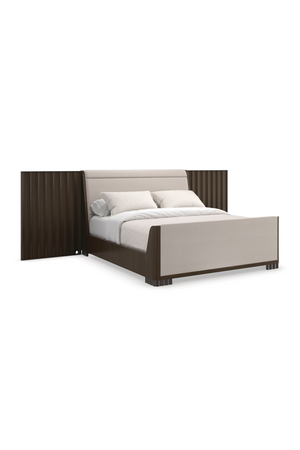 Dark Brown Modern Bed | Caracole Slow Wave | Oroa.com
