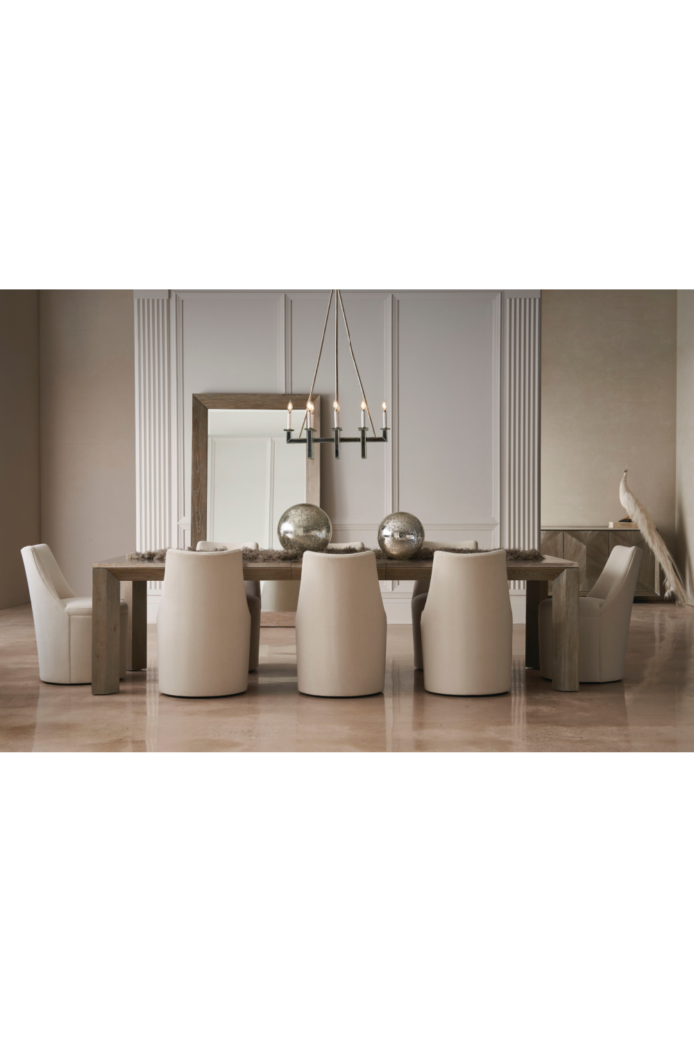 Sculptural Modern Dining Chair | Caracole Barrel Roll | Oroa.com