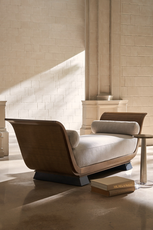 Wavy Glass Pedestal Side Table | Caracole Beyond | Oroa.com