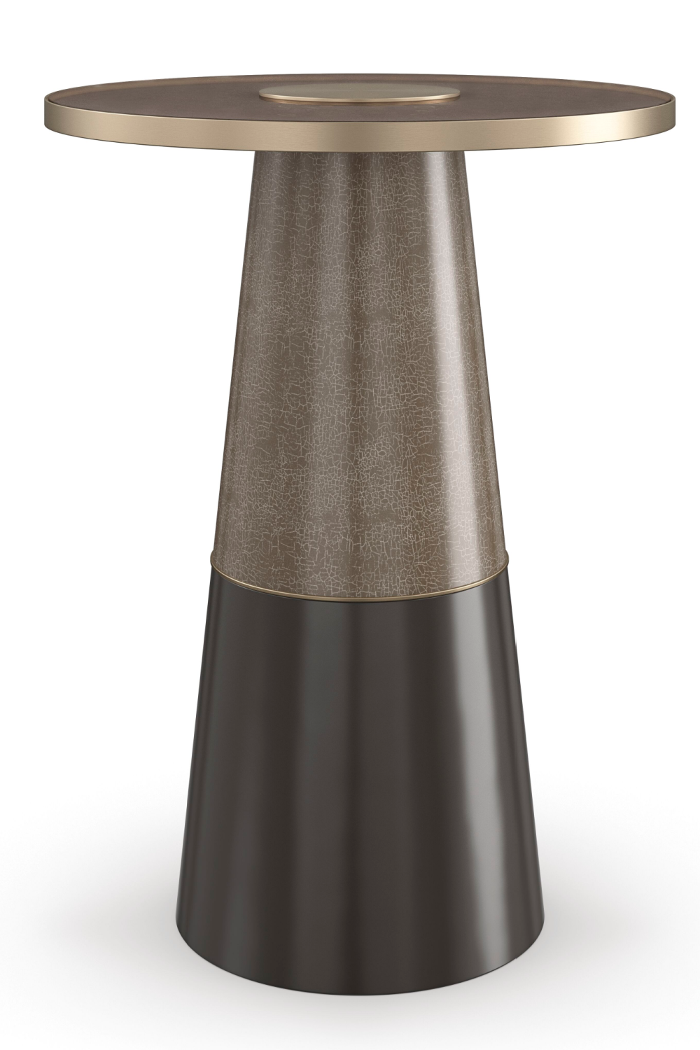 Glass Pedestal Side Table | Caracole Aperture | Oroatrade.com
