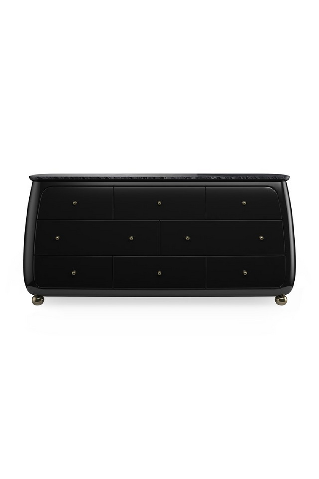 Black 8-Drawer Curved Dresser | Caracole Cabochon | Oroa.com