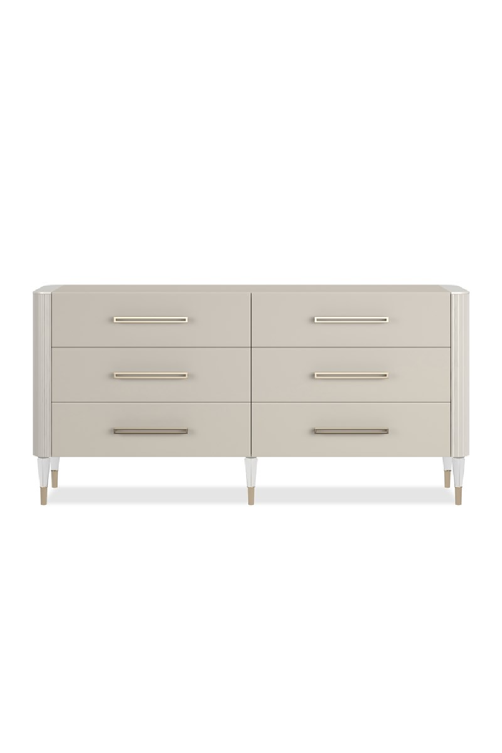 Pearlescent Vinyl 6-Drawer Dresser | Caracole Love It | Oroa.com