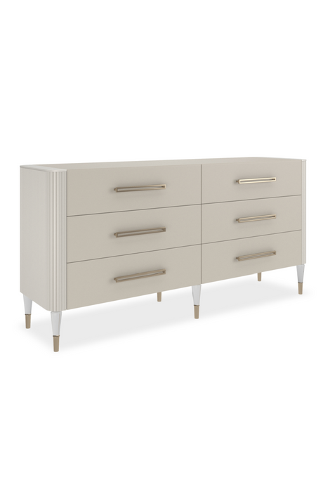 Pearlescent Vinyl 6-Drawer Dresser | Caracole Love It | Oroa.com
