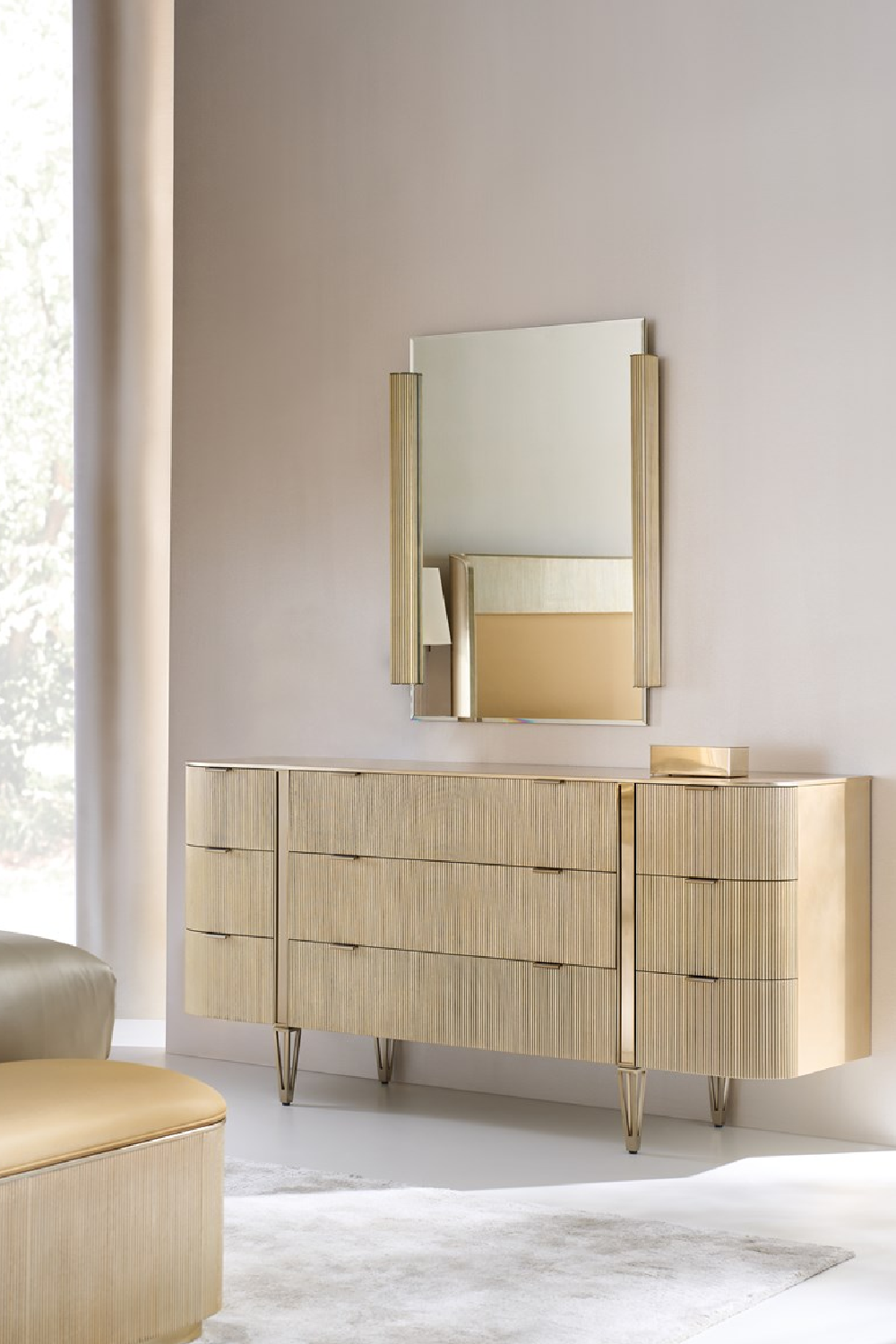 Fluted Front 9-Drawer Dresser | Caracole Love At First Sight | Oroa.com