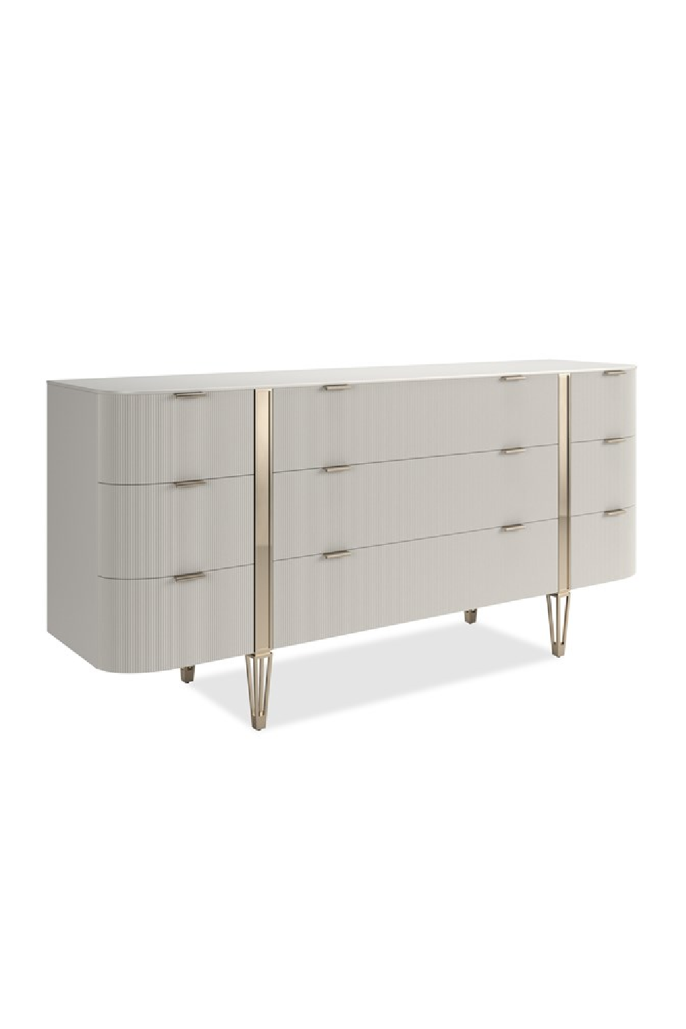 Fluted Front 9-Drawer Dresser | Caracole Love At First Sight | Oroa.com